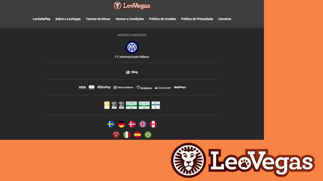  LeoVegas cassino pagamento