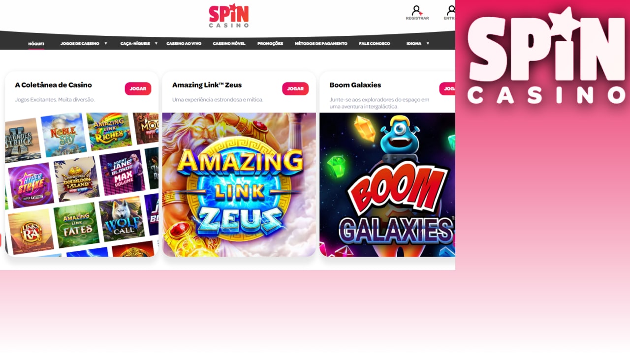 Spin Casino tipos de jogos