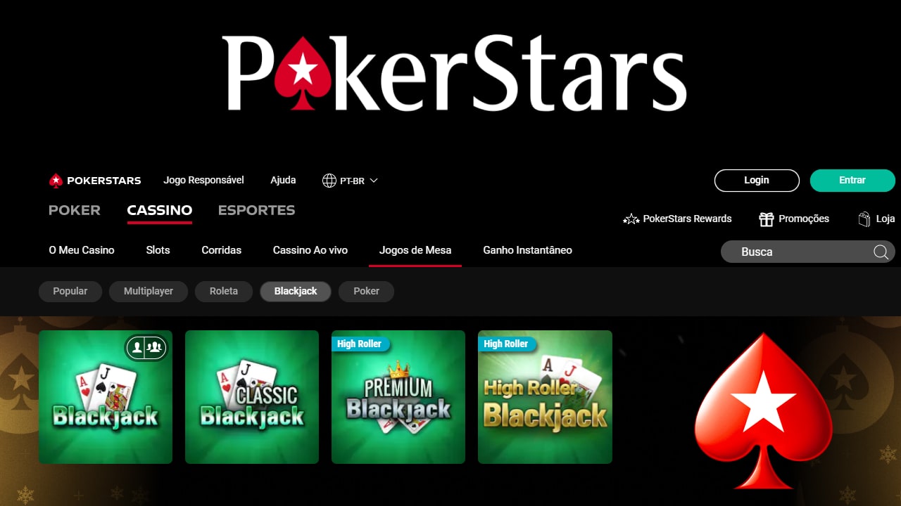 Pokerstars Blackjack cassino 